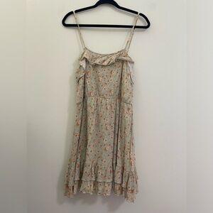 Altar'd‎ State Floral Ruffle Sun Dress - L